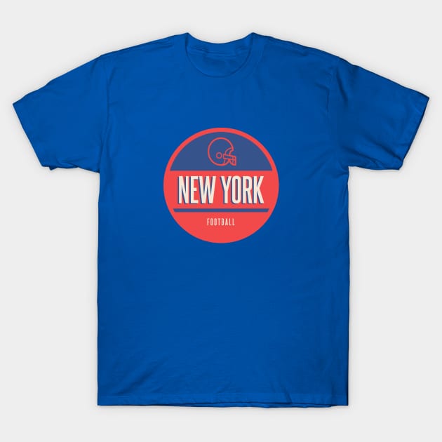 new york retro football T-Shirt by BVHstudio